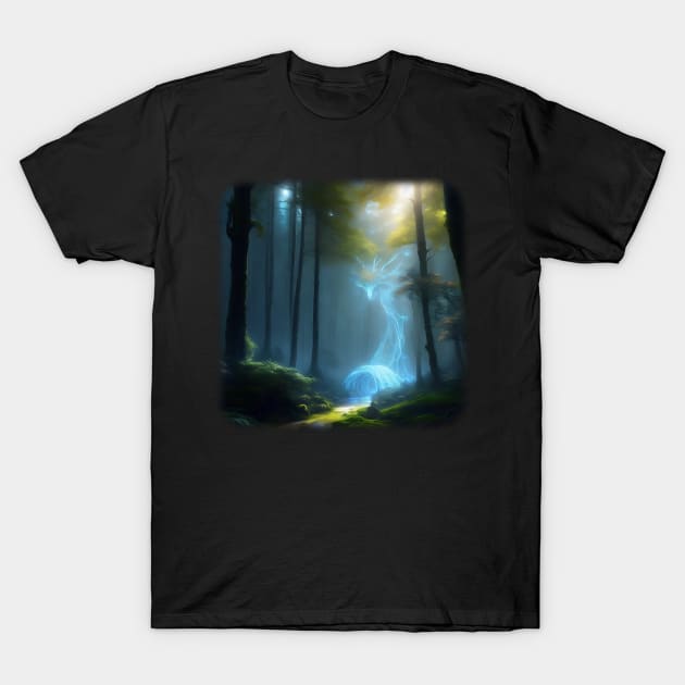 Magical Creature In The Forest T-Shirt by Perryfranken